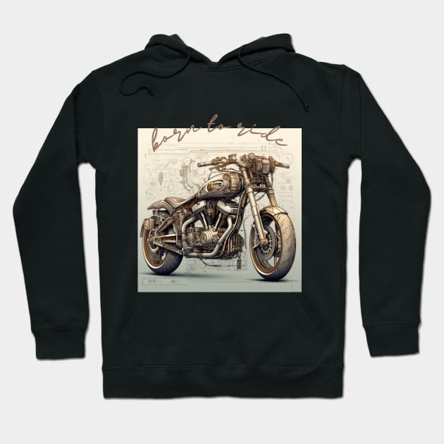 born to ride Hoodie by FehuMarcinArt